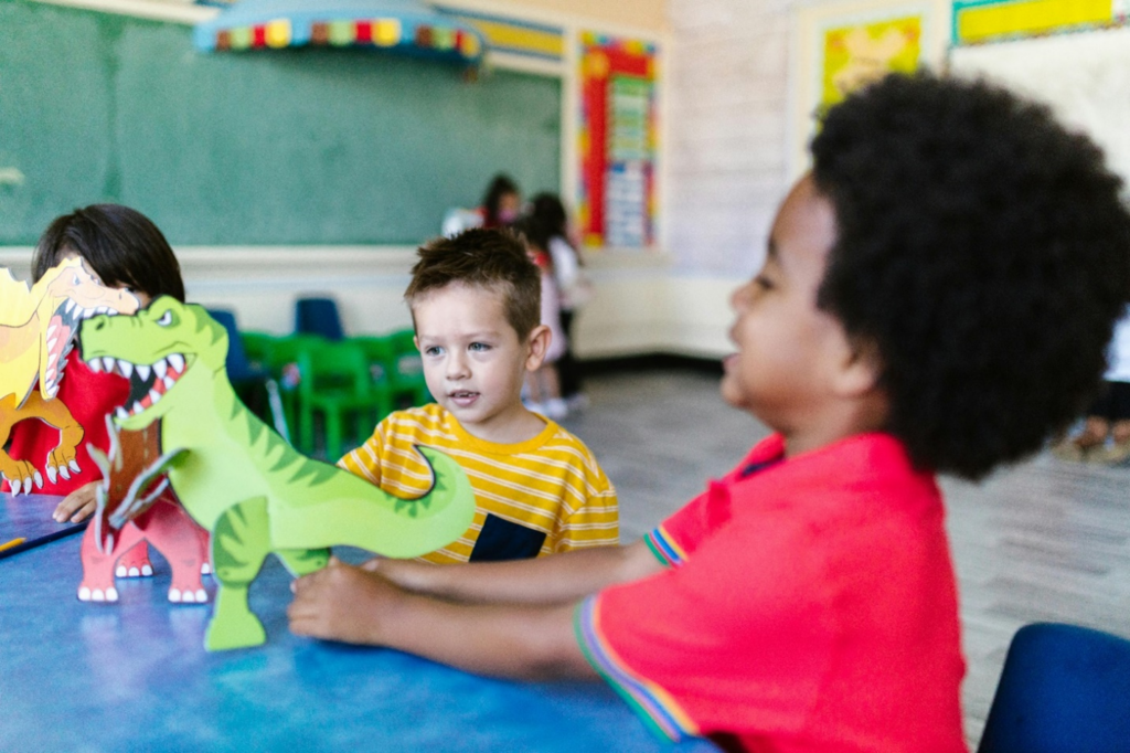 dino in kindergarten